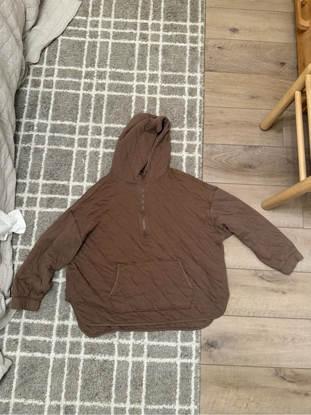 Old Navy Brown Hooded Pullover Sweatshirt
